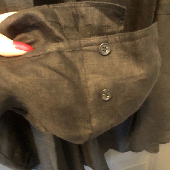 NWT L Zara black linen shirt - Picture 2 of 3